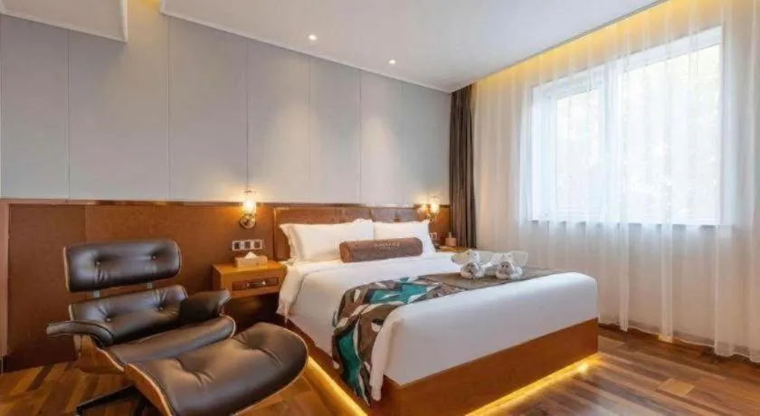 Bed in James Joyce Coffetel Anyang Railway Station Wenfeng Avenue Yinxu Scenic Spot