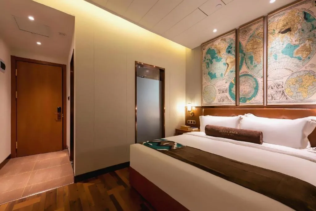 Bed in James Joyce Coffetel Anyang Railway Station Wenfeng Avenue Yinxu Scenic Spot