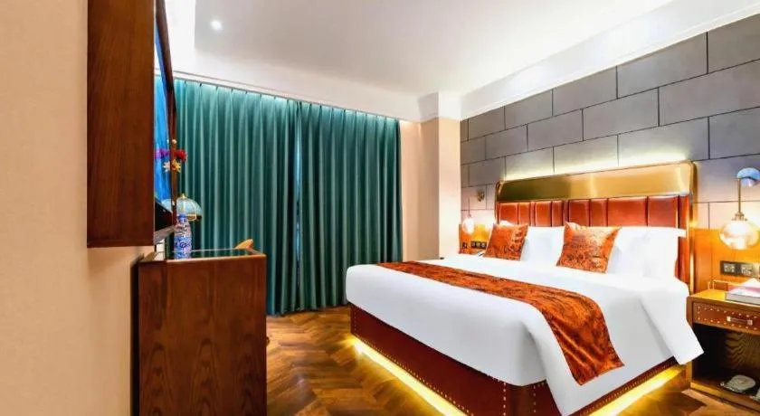 Bed in James Joyce Coffetel Tianjin Railway Station