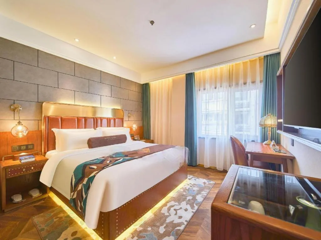 Bed in James Joyce Coffetel Tianjin Railway Station