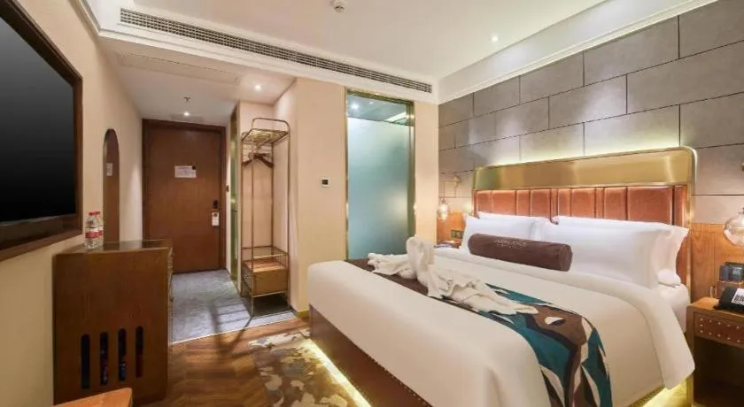 Bed in James Joyce Coffetel Tianjin Railway Station