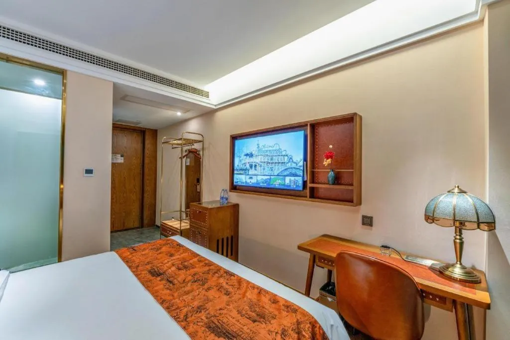 Bed in James Joyce Coffetel Tianjin Railway Station