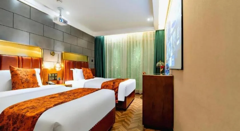 Bed in James Joyce Coffetel Tianjin Railway Station