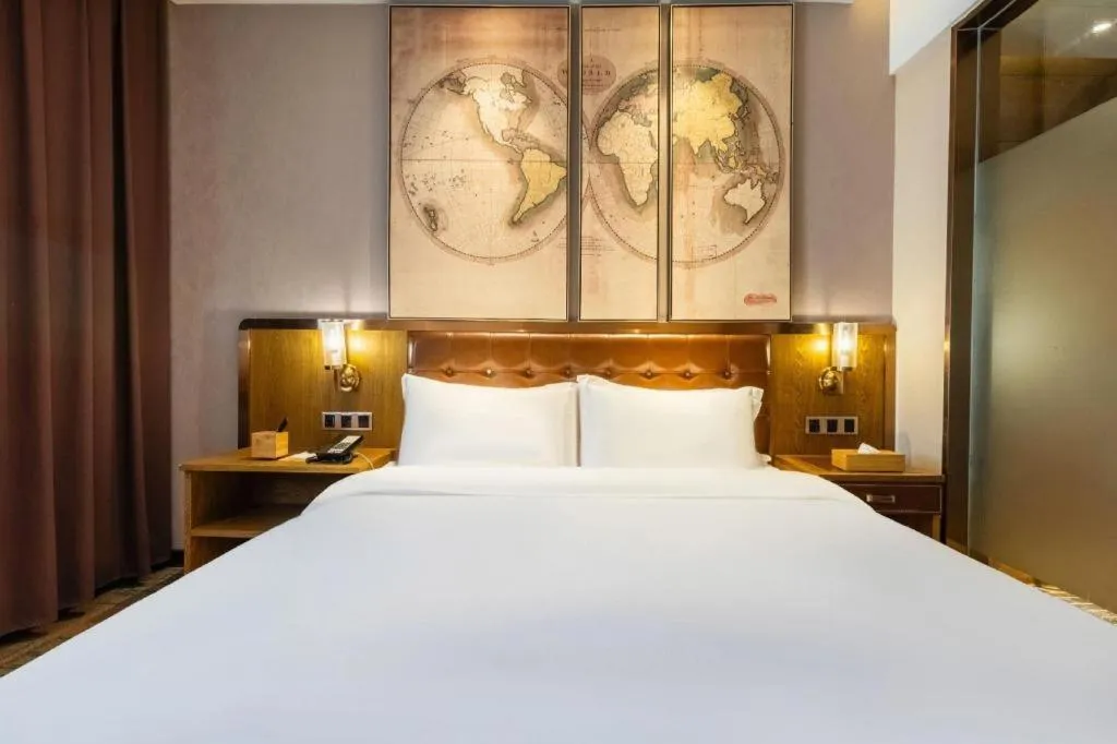 Bed in James Joyce Coffetel Tianjin Railway Station