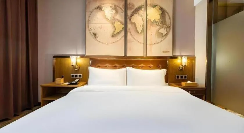 Bed in James Joyce Coffetel Tianjin Railway Station