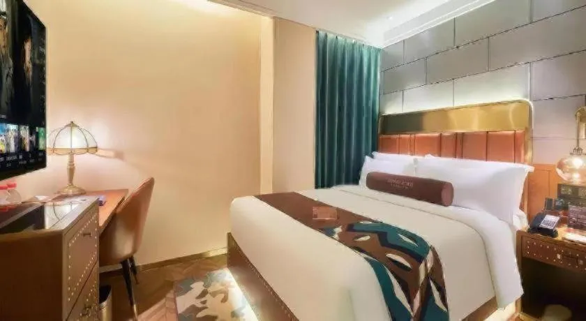 Bed in James Joyce Coffetel Tianjin Railway Station