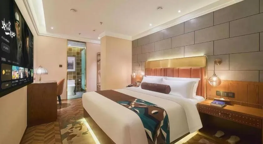 Bed in James Joyce Coffetel Tianjin Railway Station