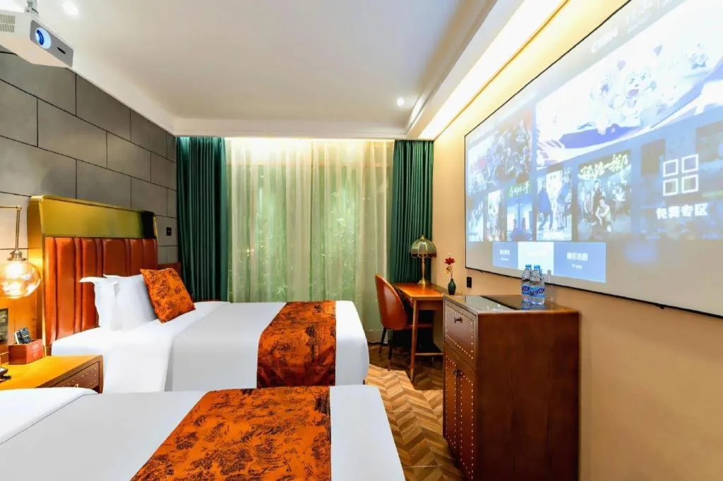 Bed in James Joyce Coffetel Tianjin Railway Station