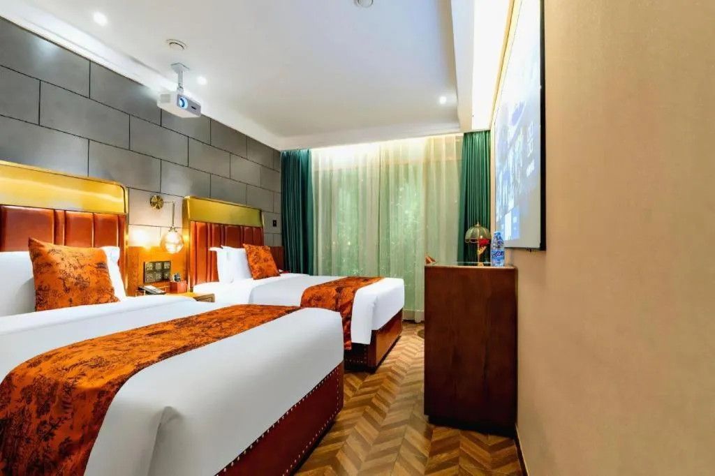 Bed in James Joyce Coffetel Tianjin Railway Station