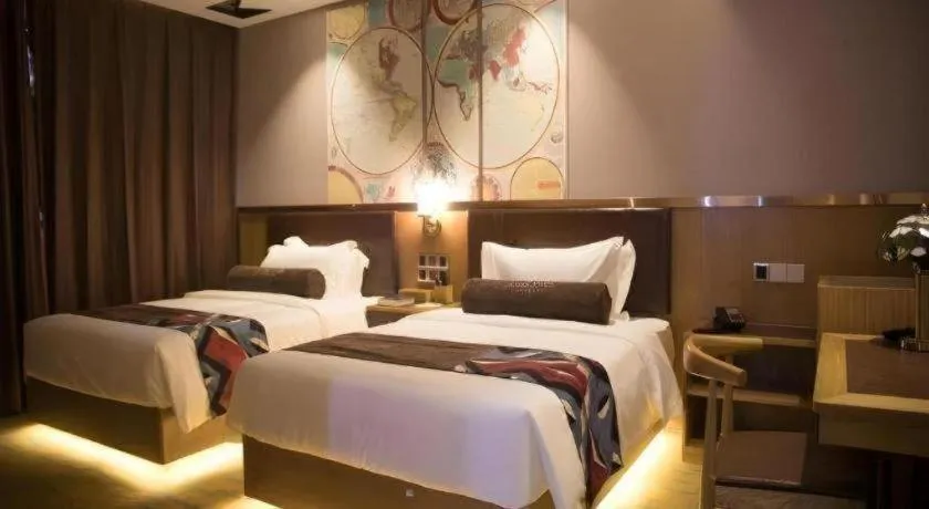 Bed in James Joyce Coffetel Tianjin Railway Station