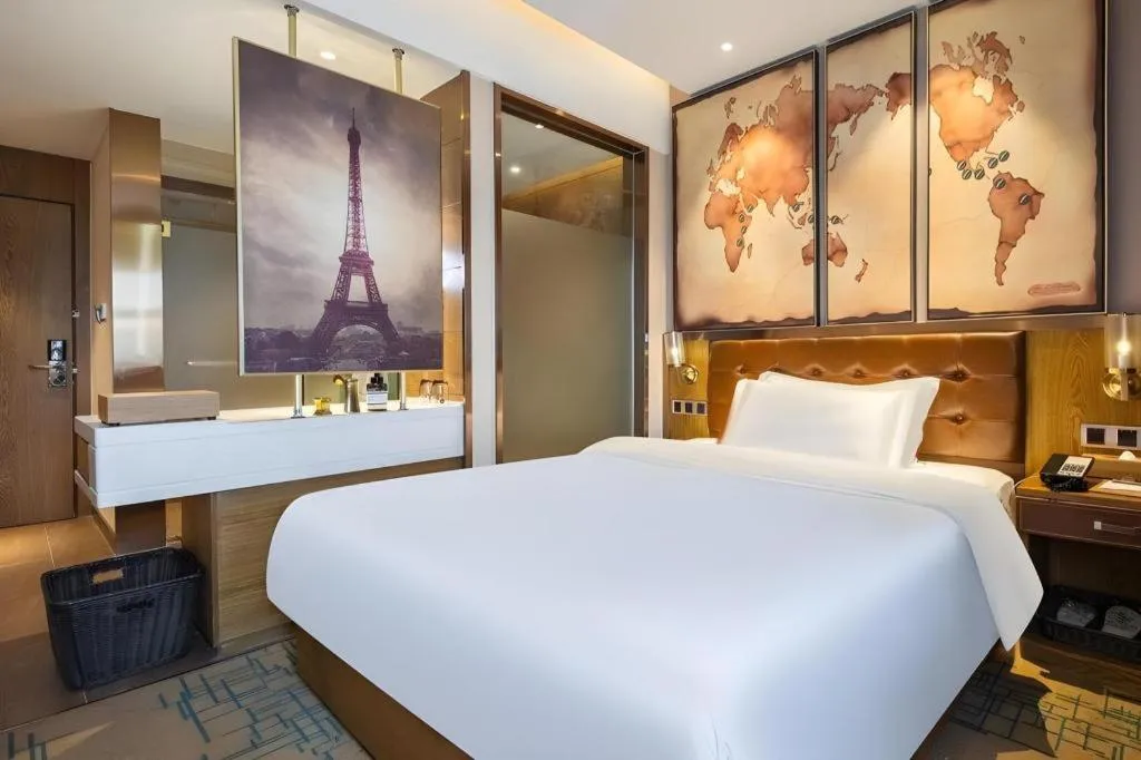 Bed in James Joyce Coffetel Tianjin Railway Station