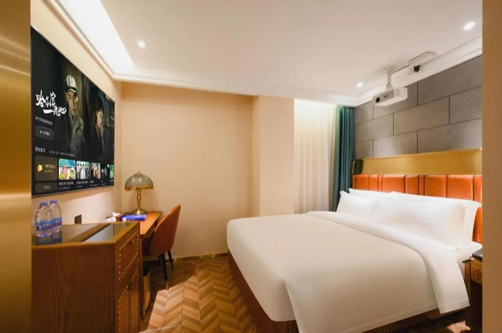 Bed in James Joyce Coffetel Tianjin Railway Station