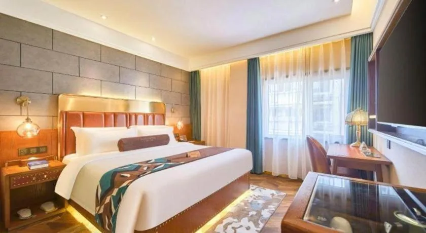 Bed in James Joyce Coffetel Tianjin Railway Station