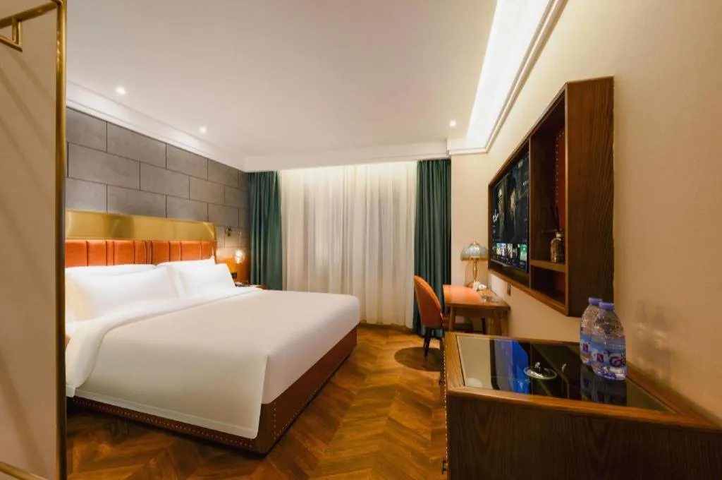 Bed in James Joyce Coffetel Tianjin Railway Station