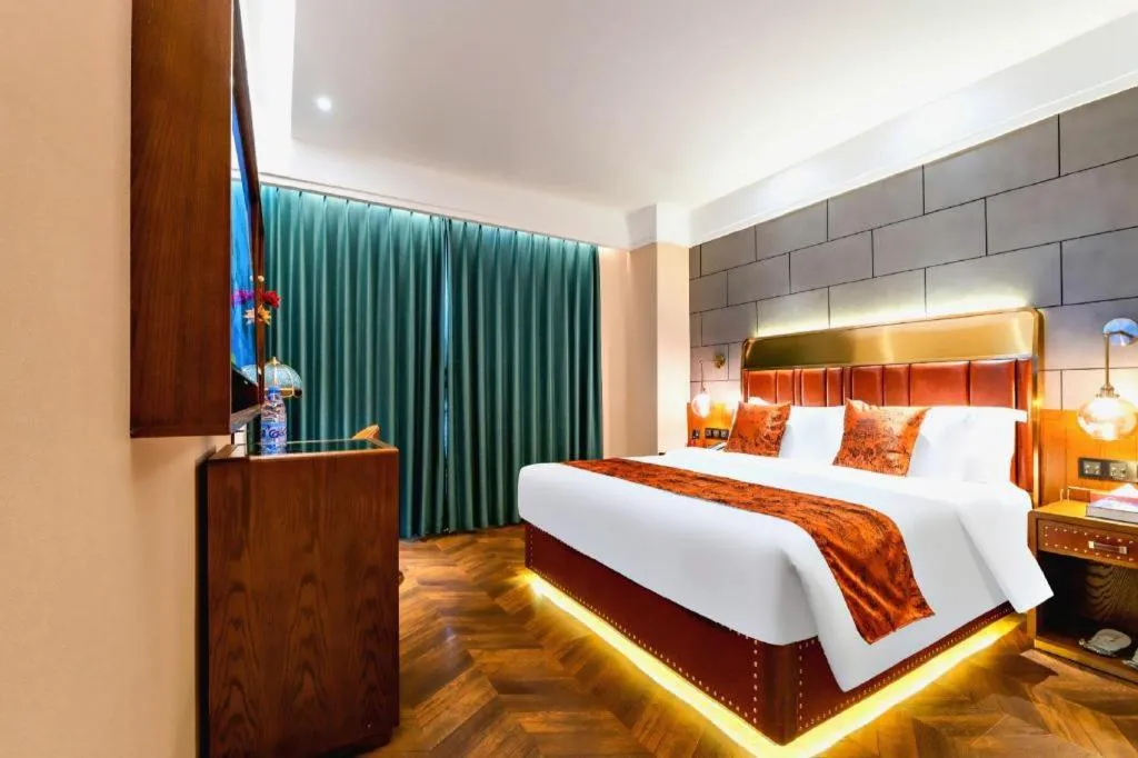 Bed in James Joyce Coffetel Tianjin Railway Station