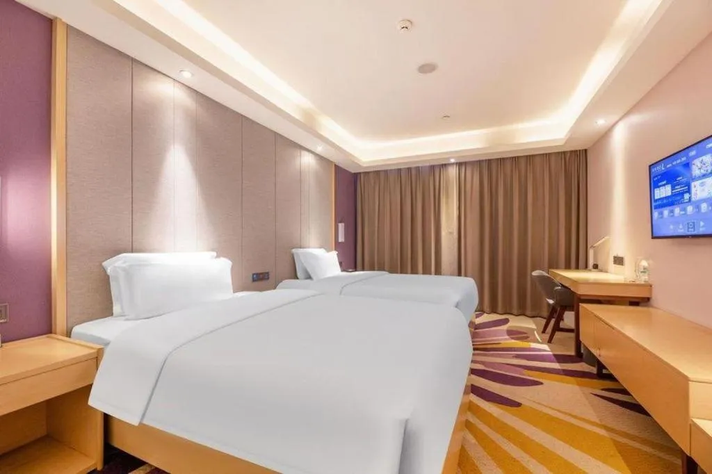 Bed in Lavande Hotels Jinzhong Youjian Pingyao