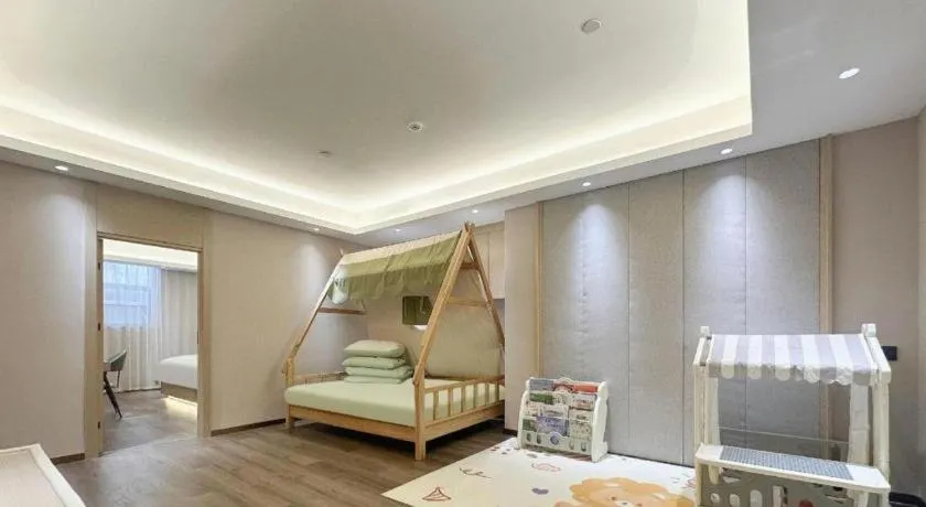 Bed in Lavande Hotels Jinzhong Youjian Pingyao