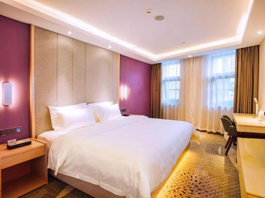 Bed in Lavande Hotels Jinzhong Youjian Pingyao