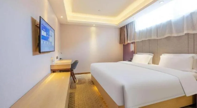 Bed in Lavande Hotels Jinzhong Youjian Pingyao