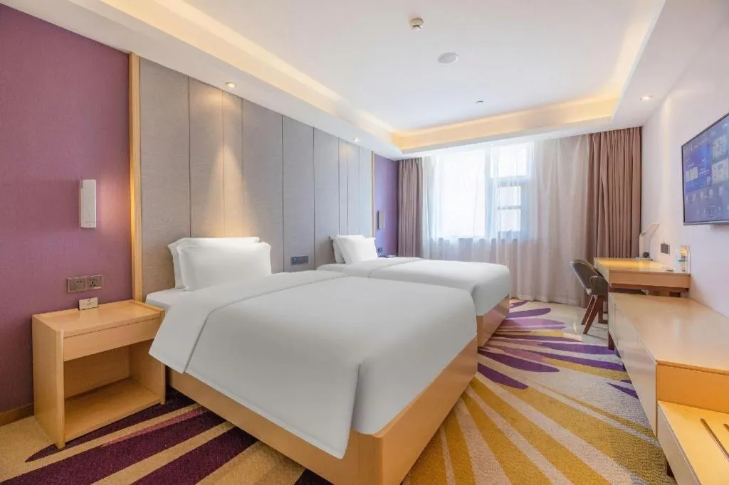 Bed in Lavande Hotels Jinzhong Youjian Pingyao