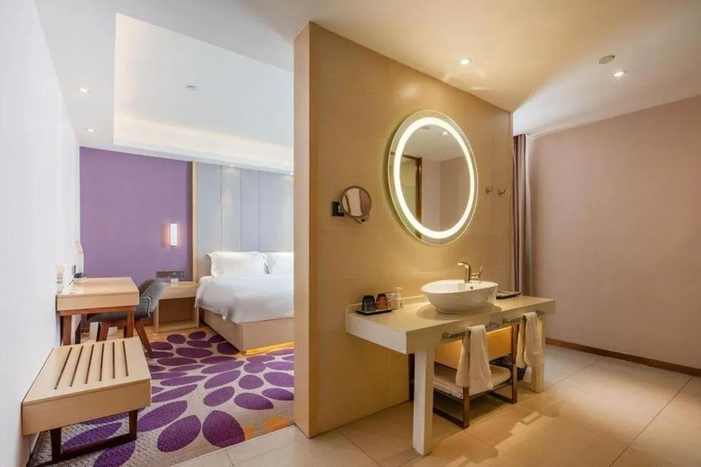 Bed in Lavande Hotels Jinzhong Youjian Pingyao