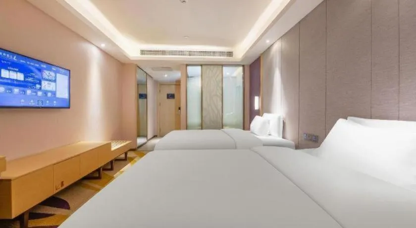 Bed in Lavande Hotels Jinzhong Youjian Pingyao