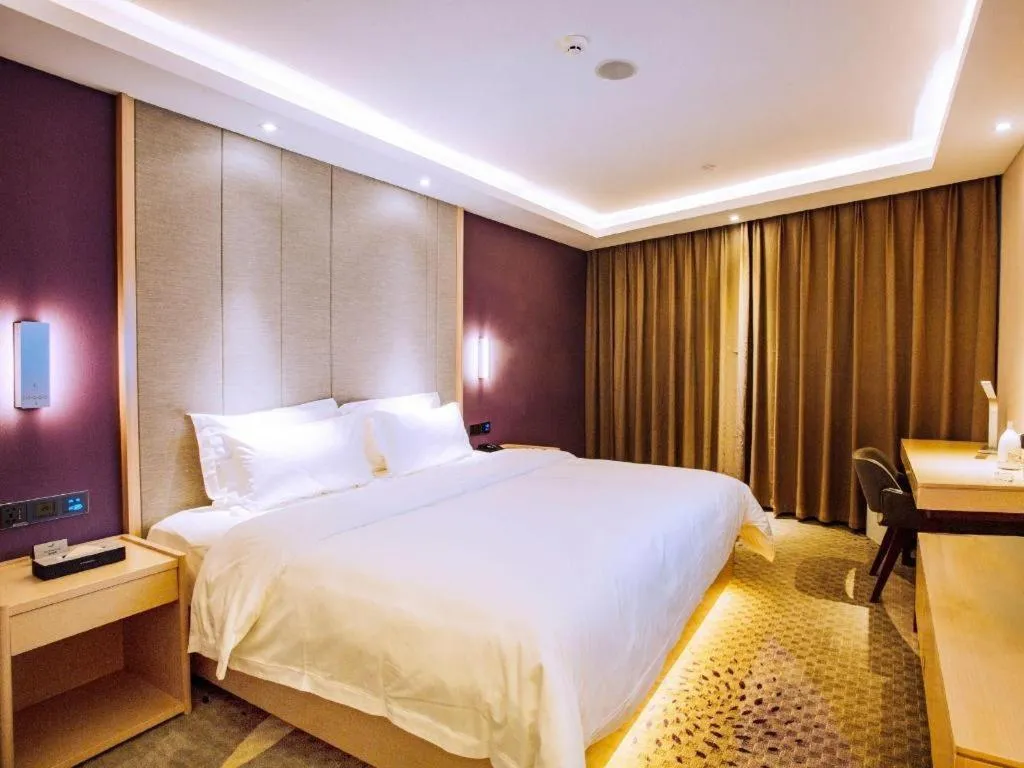 Bed in Lavande Hotels Jinzhong Youjian Pingyao