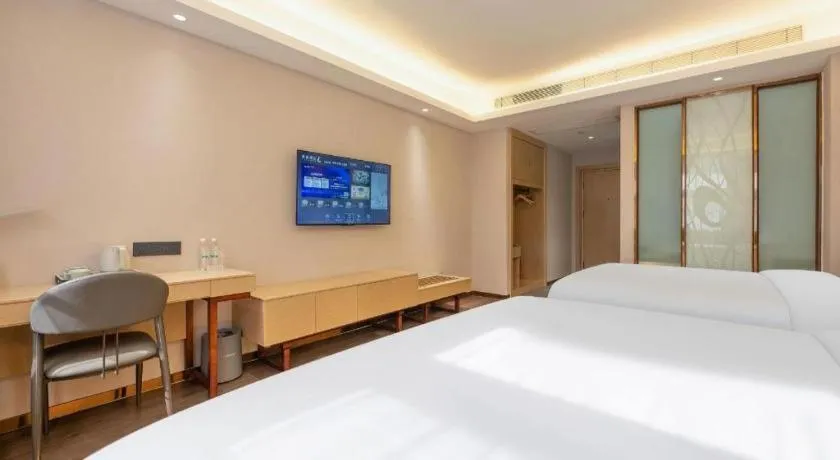 Bed in Lavande Hotels Jinzhong Youjian Pingyao