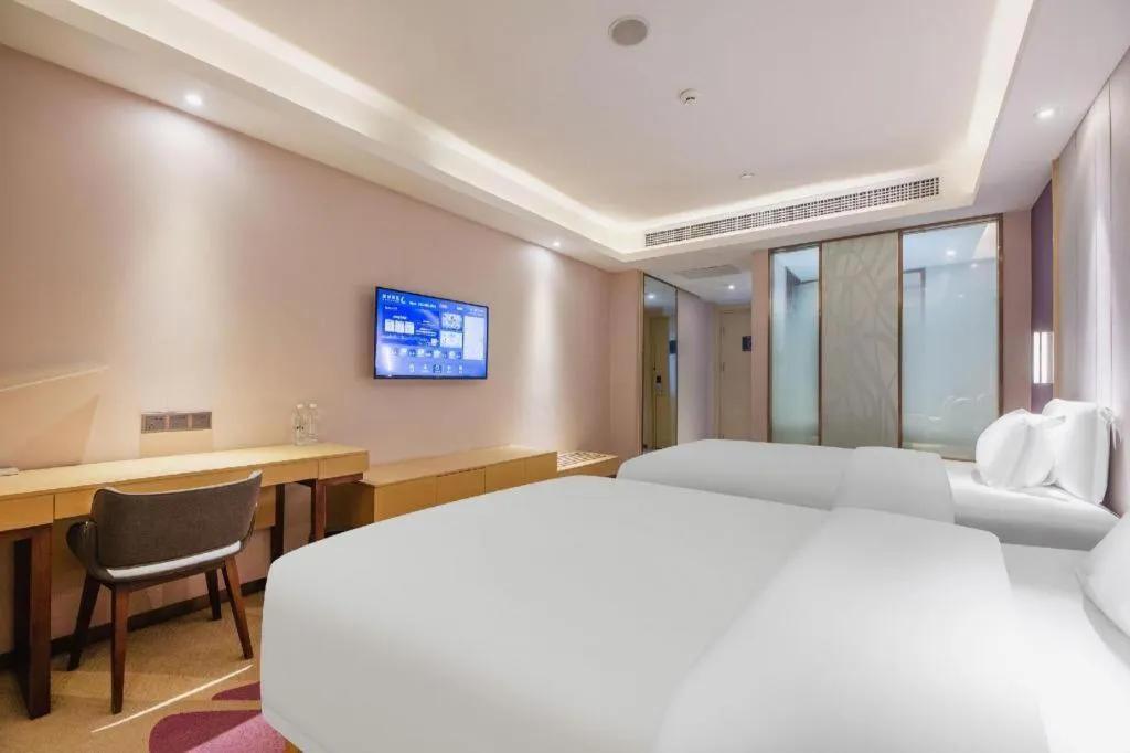 Bed in Lavande Hotels Jinzhong Youjian Pingyao