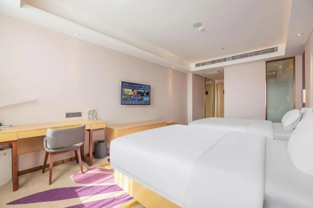 Bed in Lavande Hotels Jinzhong Youjian Pingyao