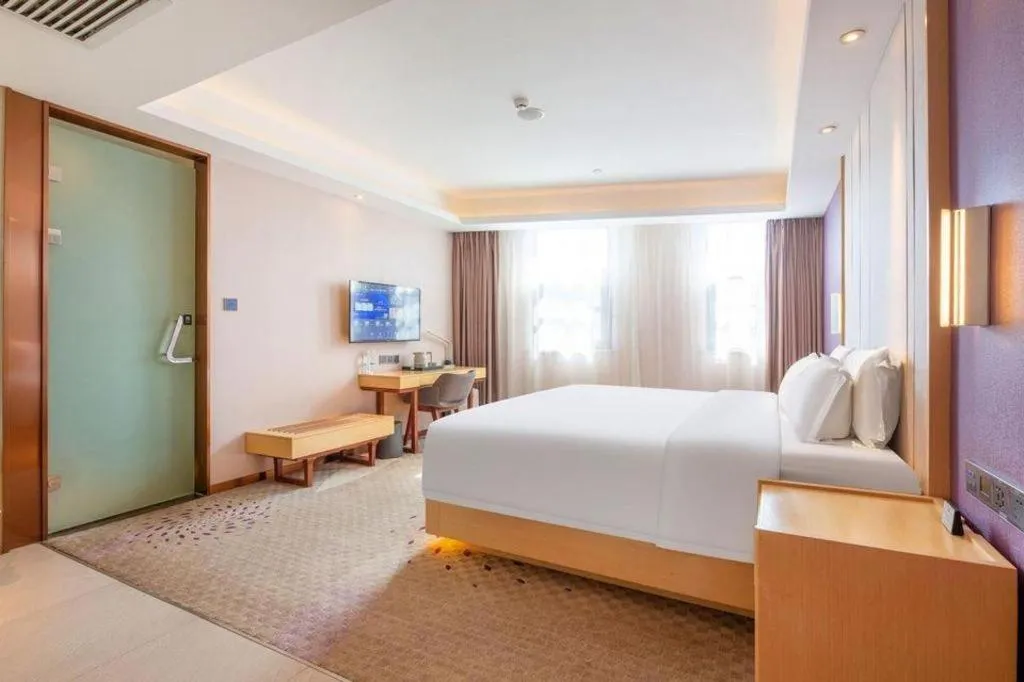 Bed in Lavande Hotels Jinzhong Youjian Pingyao