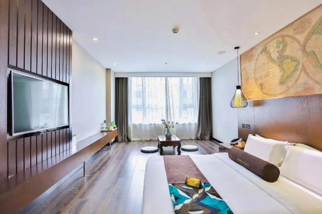 Bed in James Joyce Coffetel Jilin Railway Station Fortune Plaza