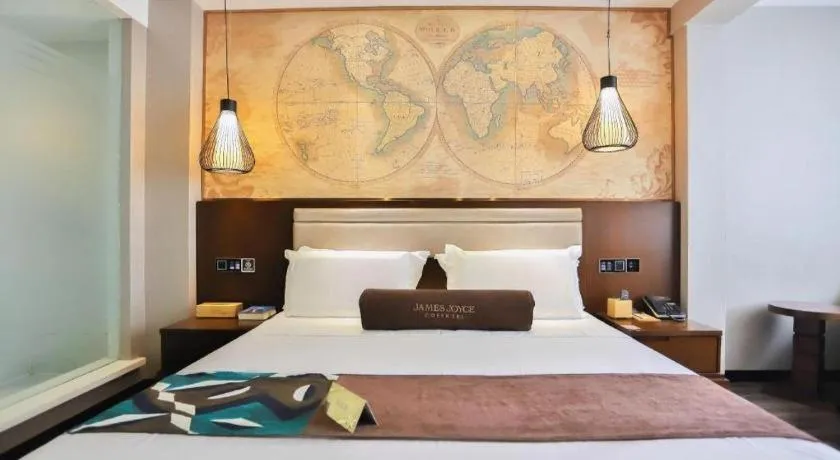 Bed in James Joyce Coffetel Jilin Railway Station Fortune Plaza