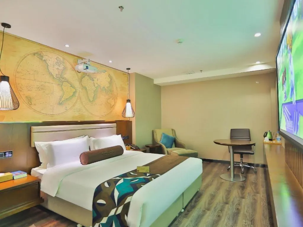 Bed in James Joyce Coffetel Jilin Railway Station Fortune Plaza