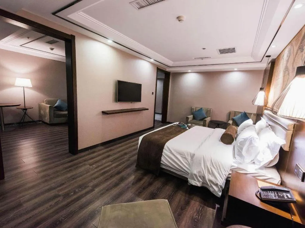 Bed in James Joyce Coffetel Jilin Railway Station Fortune Plaza