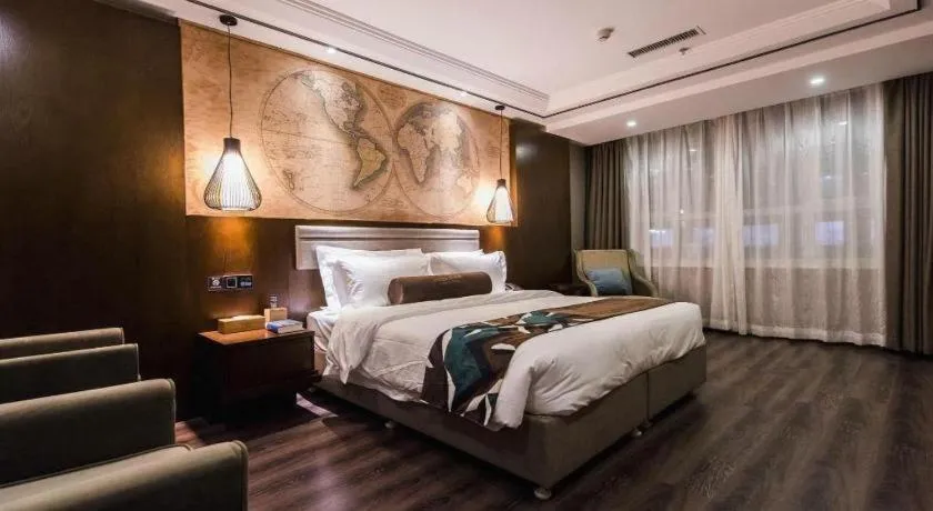 Bed in James Joyce Coffetel Jilin Railway Station Fortune Plaza