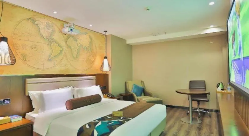 Bed in James Joyce Coffetel Jilin Railway Station Fortune Plaza