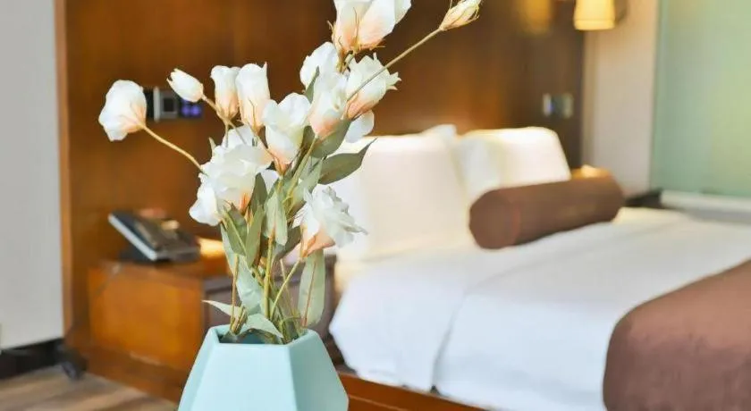 Bed in James Joyce Coffetel Jilin Railway Station Fortune Plaza