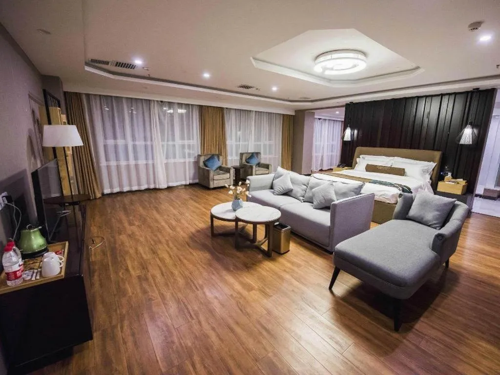 Bed in James Joyce Coffetel Jilin Railway Station Fortune Plaza