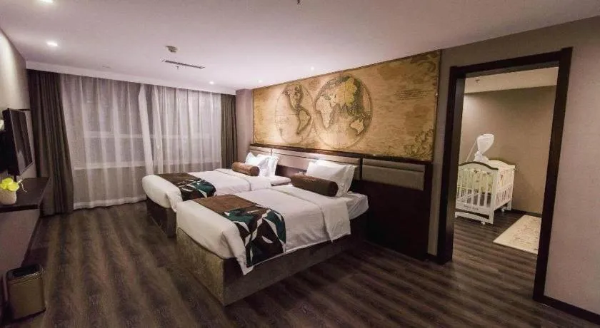 Bed in James Joyce Coffetel Jilin Railway Station Fortune Plaza