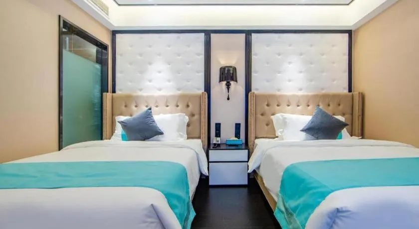 Bed in Xana Hotelle Tianjin Binjiang Road Heping Road Metro Station Quanyechang