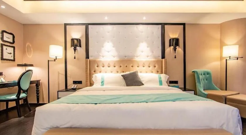 Bed in Xana Hotelle Tianjin Binjiang Road Heping Road Metro Station Quanyechang