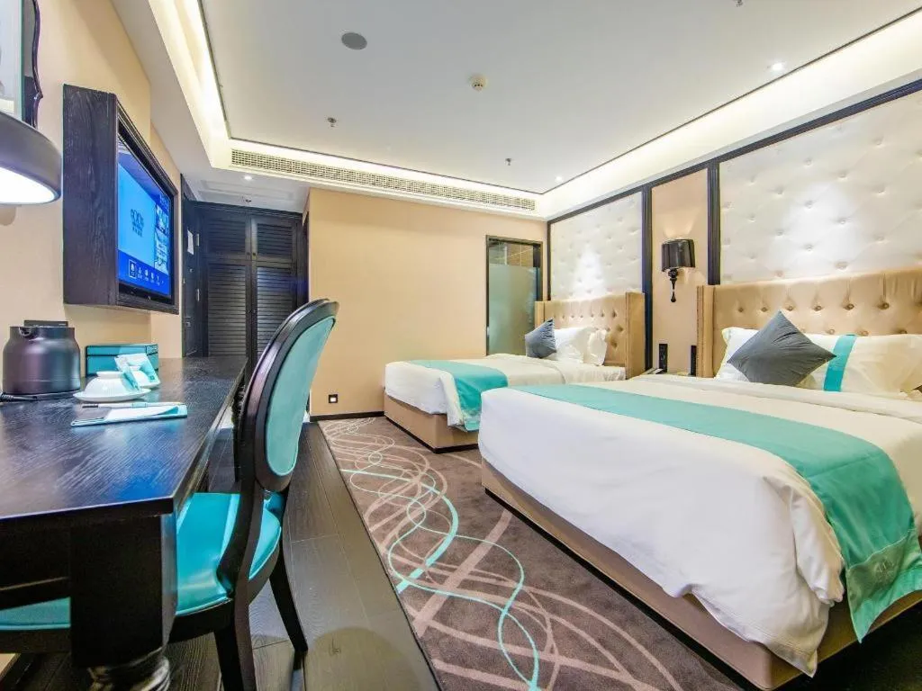 Bed in Xana Hotelle Tianjin Binjiang Road Heping Road Metro Station Quanyechang
