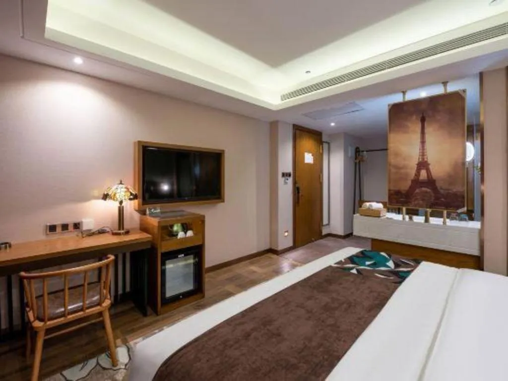 Bed in James Joyce Coffetel Harbin West High-speed Railway Station Wanda Plaza