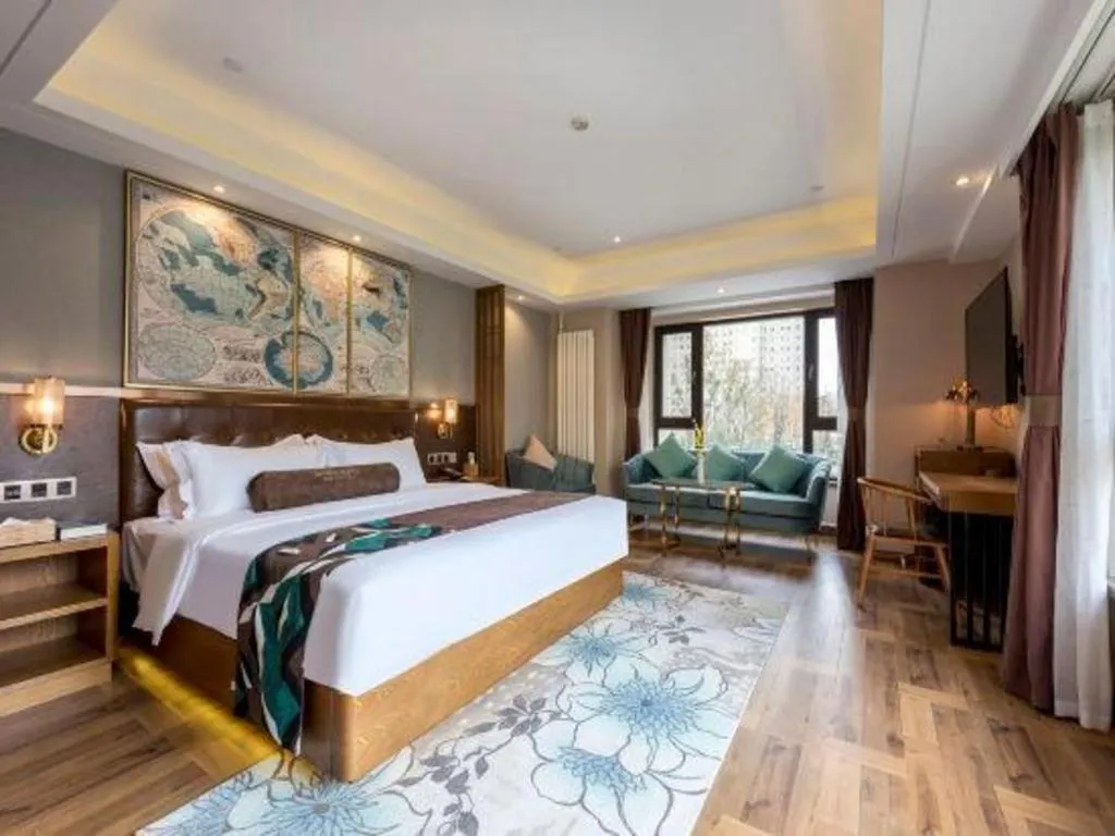 Bed in James Joyce Coffetel Harbin West High-speed Railway Station Wanda Plaza