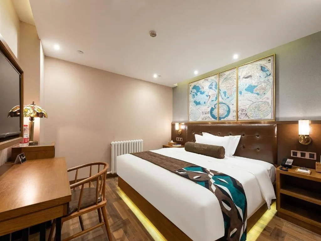 Bed in James Joyce Coffetel Harbin West High-speed Railway Station Wanda Plaza