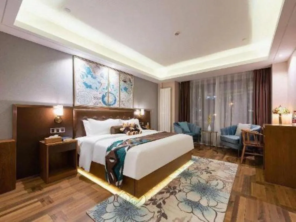 Bed in James Joyce Coffetel Harbin West High-speed Railway Station Wanda Plaza