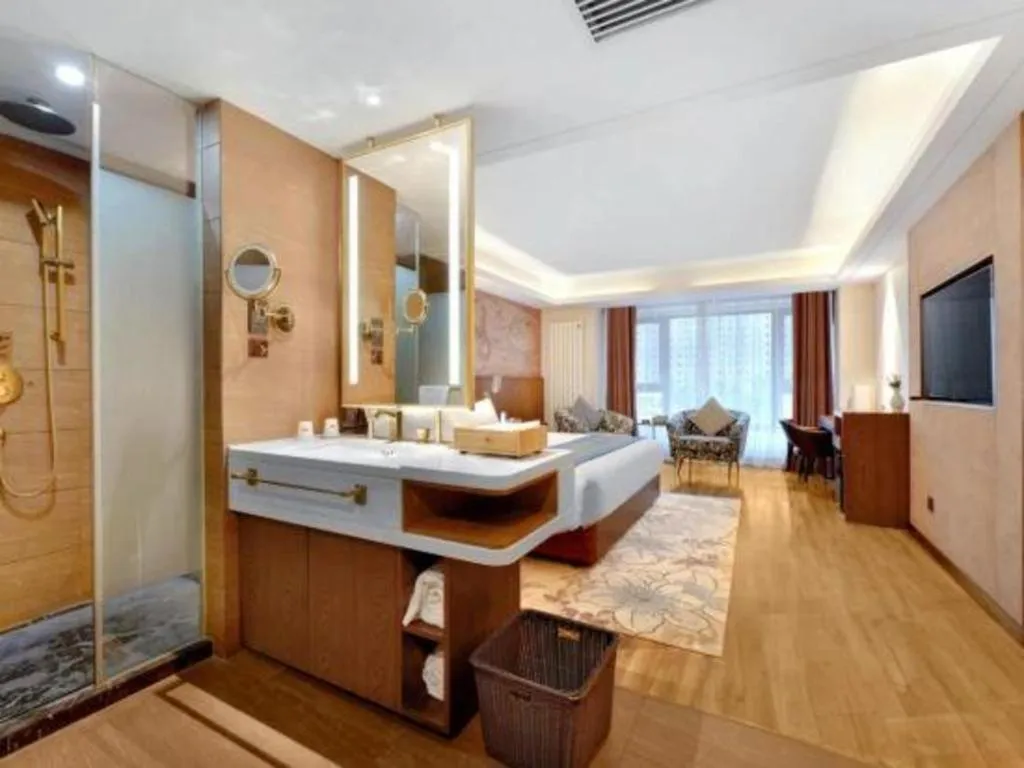 Bed in James Joyce Coffetel Harbin West High-speed Railway Station Wanda Plaza