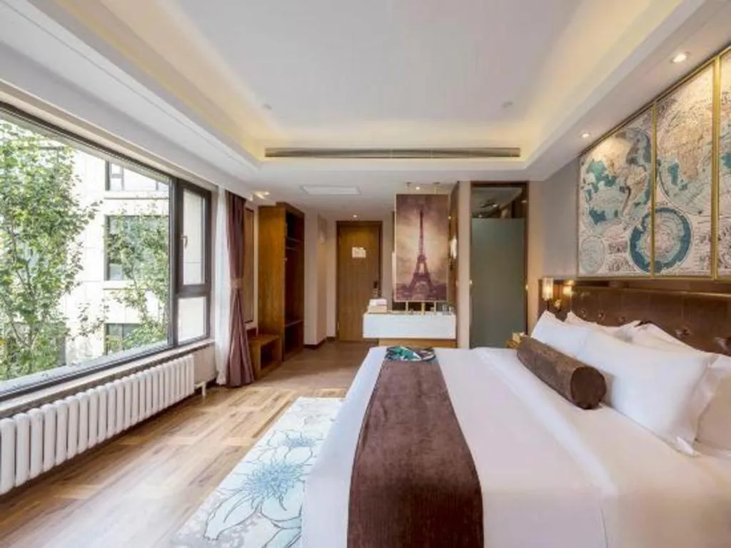 Bed in James Joyce Coffetel Harbin West High-speed Railway Station Wanda Plaza