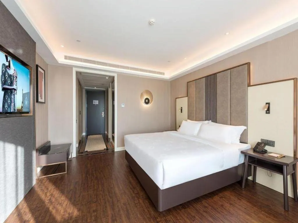 Bed in James Joyce Coffetel Harbin West High-speed Railway Station Wanda Plaza